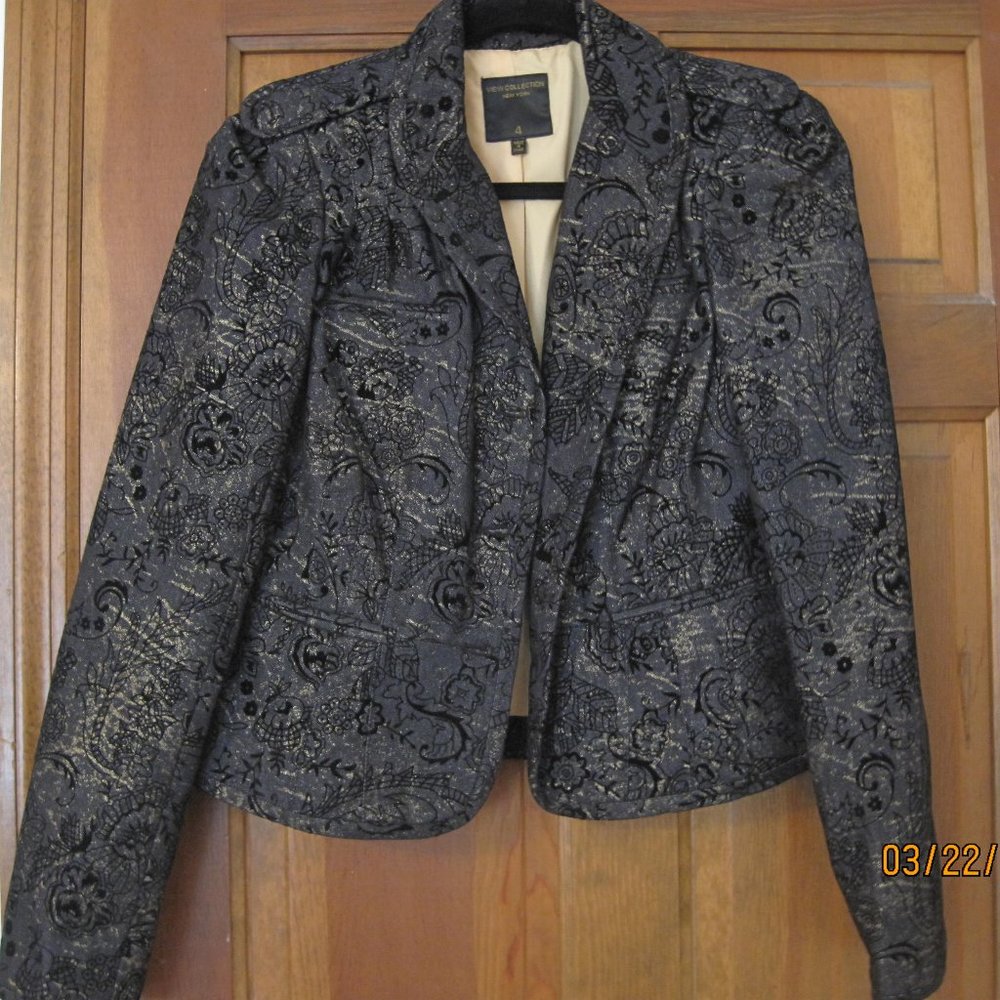 New-View Collection NY Short Black Velvet Jacket